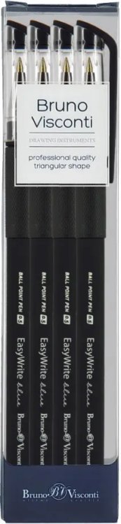 Обложка книги «Набор шариковых ручек EasyWrite. Black, синих, 4 штуки»