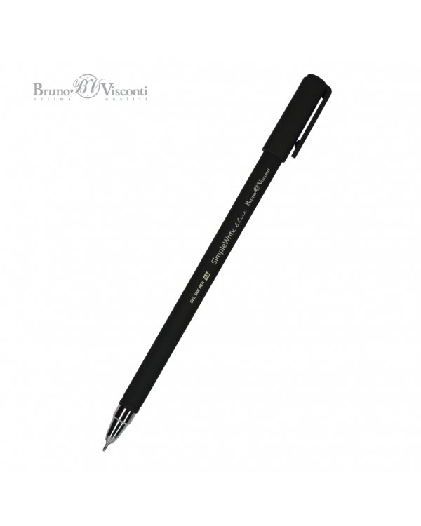 Набор гелевых ручек SimpleWrite. Black, синих, 4 штуки