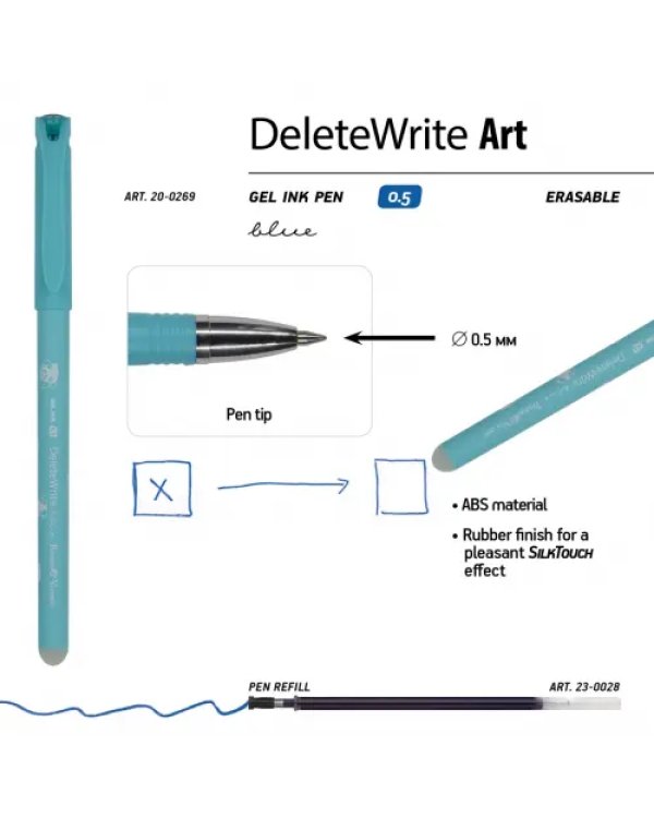 Дополнительное изображение книги «Набор гелевых ручек DeleteWrite Art. My Sweet. Пончики, со стираемыми чернилами, синих, 5 штук»