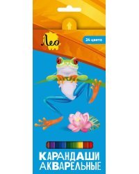 Карандаши акварельные, 24 цвета