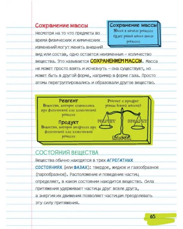 Все, что нужно, чтобы понять физику, химию и биологию, в одном толстом конспекте