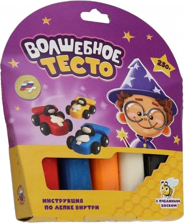Волшебное Тесто Тесто для лепки с пчелиным воском. Тачки
