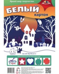 Картон белый Зимний городок, 5 листов