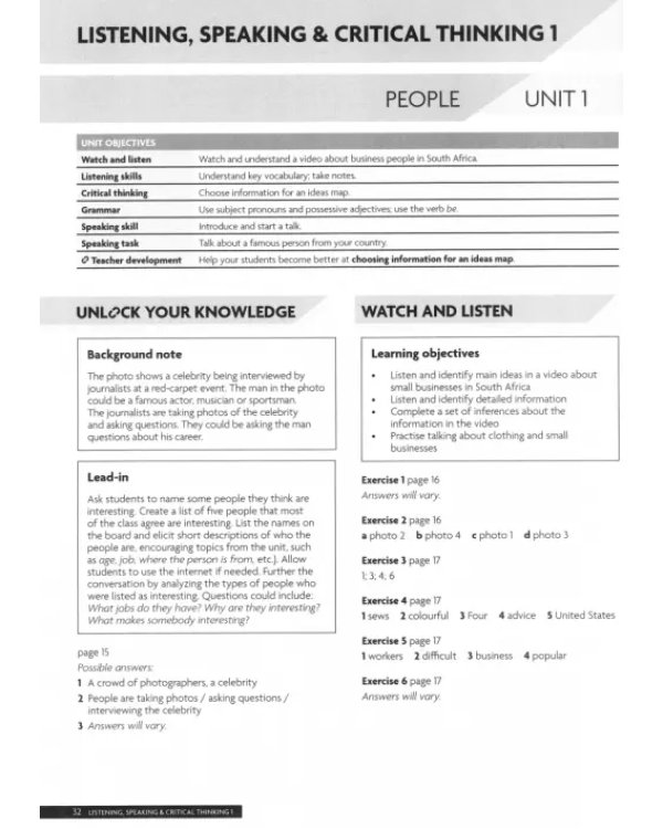 Unlock. Levels 1–5. Teacher’s Manual and Development Pack with Downloadable Audio, Video