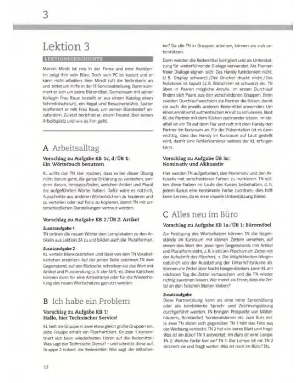 DaF im Unternehmen A1-A2. Lehrerhandbuch