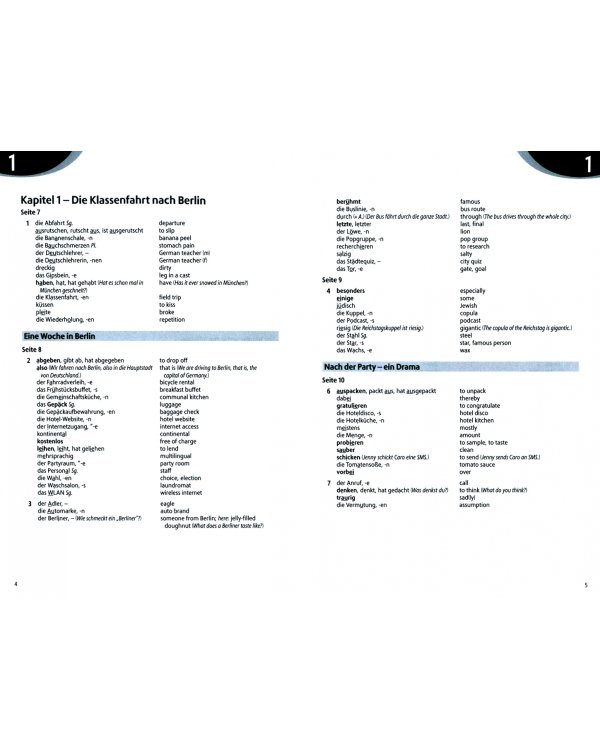 Geni@l klick A2. Deutsch als Fremdsprache für Jugendliche. Glossar Deutsch-Englisch
