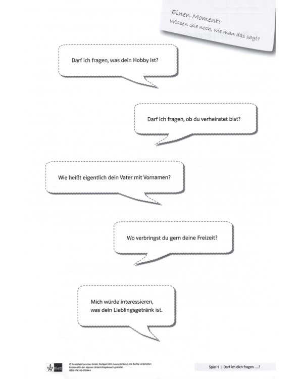 44 kommunikative Spiele. Deutsch als Fremdsprache