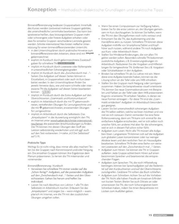 Schritte international Neu 5. Lehrerhandbuch. Deutsch als Fremdsprache