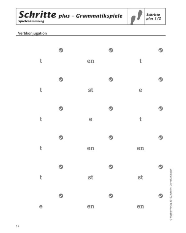 Schritte plus 1+2. Spielesammlung zu Band 1 und 2. Deutsch als Fremdsprache