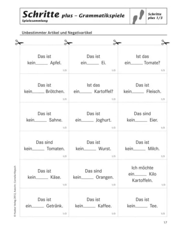 Schritte plus 1+2. Spielesammlung zu Band 1 und 2. Deutsch als Fremdsprache