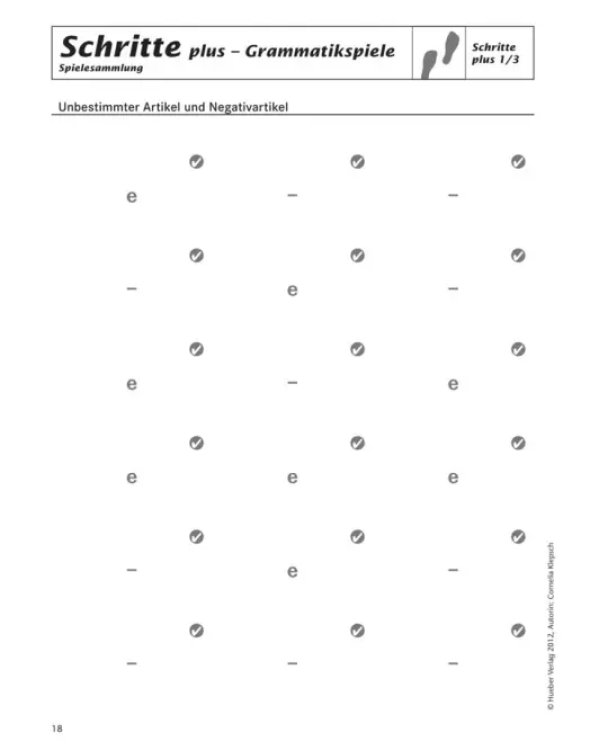 Schritte plus 1+2. Spielesammlung zu Band 1 und 2. Deutsch als Fremdsprache