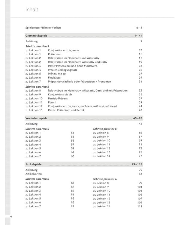 Schritte plus Neu 5+6. Spielesammlung. Deutsch als Zweitsprache