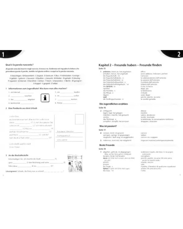 Geni@l klick A2. Deutsch als Fremdsprache für Jugendliche. Glossar Deutsch-Italienisch