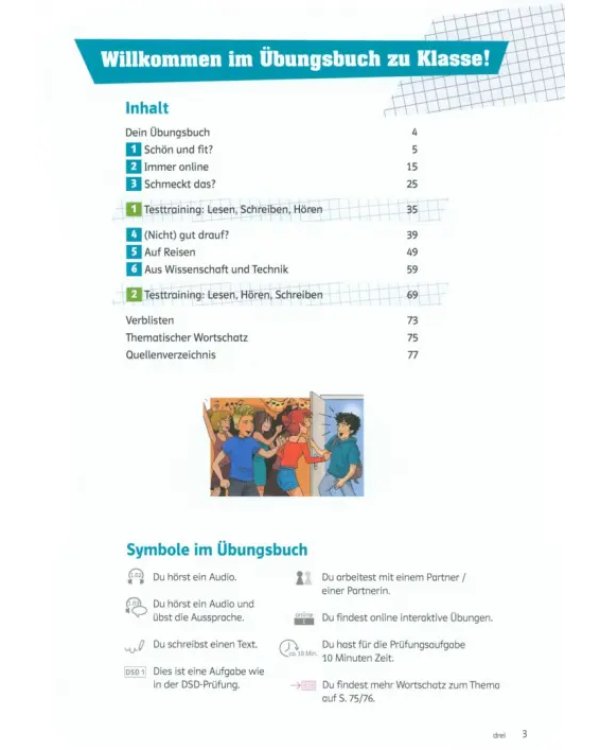 Klasse! B1.1. Deutsch für Jugendliche. Übungsbuch mit Audios