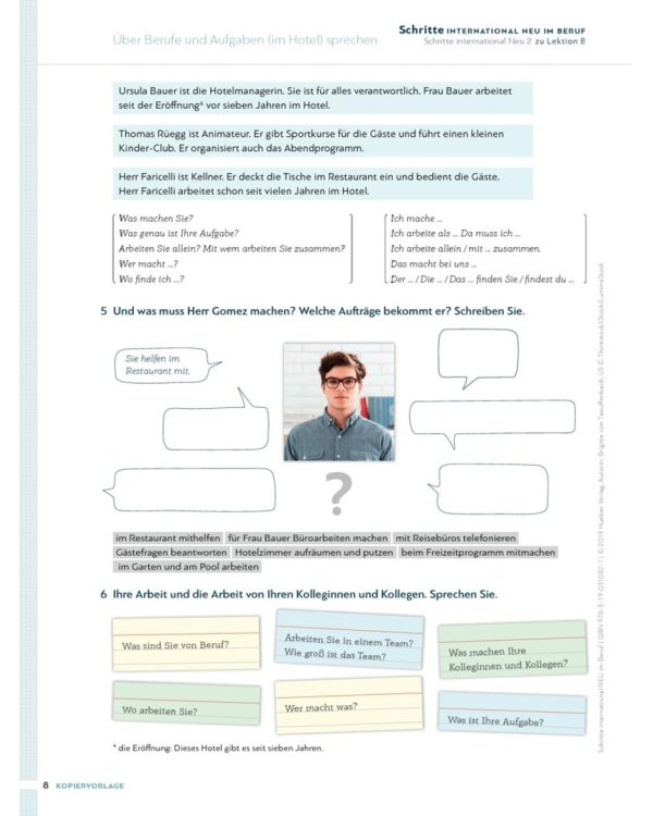 Schritte international Neu 2–6. Deutsch im Beruf Kopiervorlagen mit Audios online