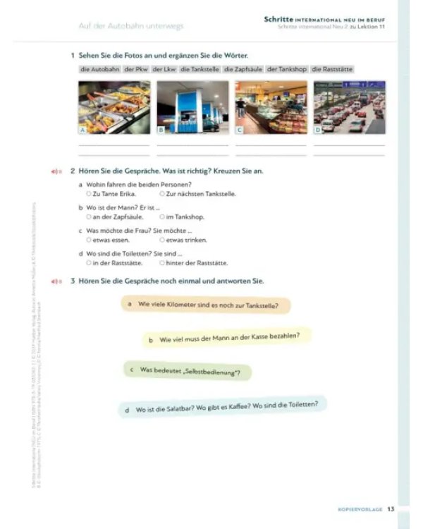 Schritte international Neu 2–6. Deutsch im Beruf Kopiervorlagen mit Audios online