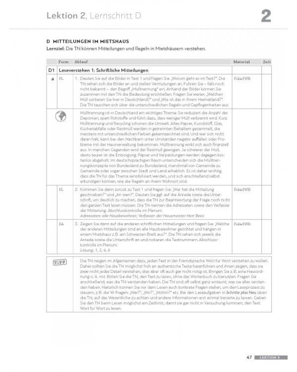 Schritte plus Neu 3. Lehrerhandbuch. Deutsch als Zweitsprache