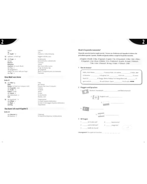 Geni@l klick A1. Deutsch als Fremdsprache für Jugendliche. Glossar Deutsch-Italienisch