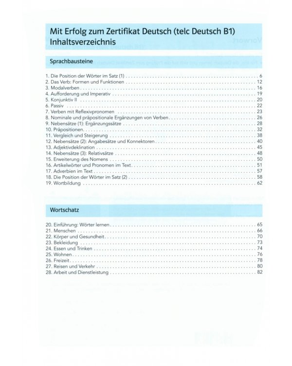 Mit Erfolg zum Zertifikat Deutsch B1, telc Deutsch B1. Übungsbuch + online