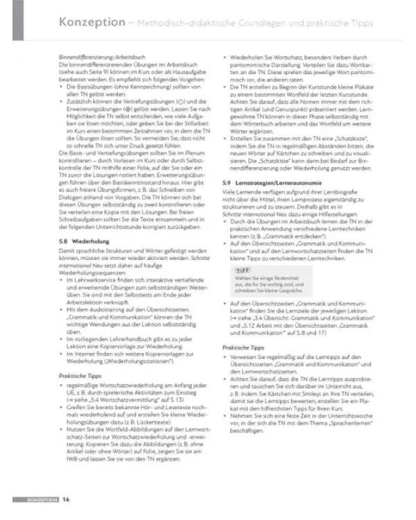 Schritte international Neu 6. Lehrerhandbuch. Deutsch als Fremdsprache