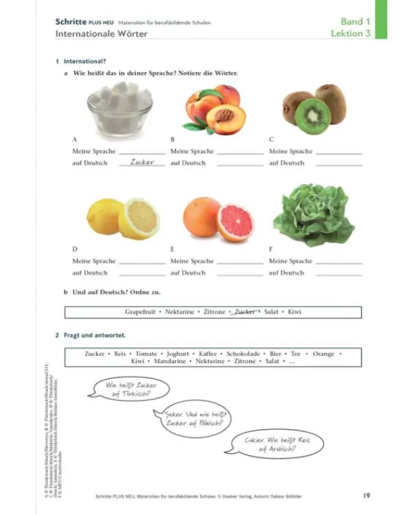 Schritte plus Neu 1+2. Materialien für berufsbildende Schulen – Kopiervorlagen
