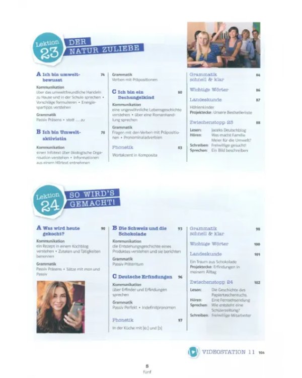 Deutsch echt einfach B1. Deutsch für Jugendliche. Kursbuch mit Audios und Videos