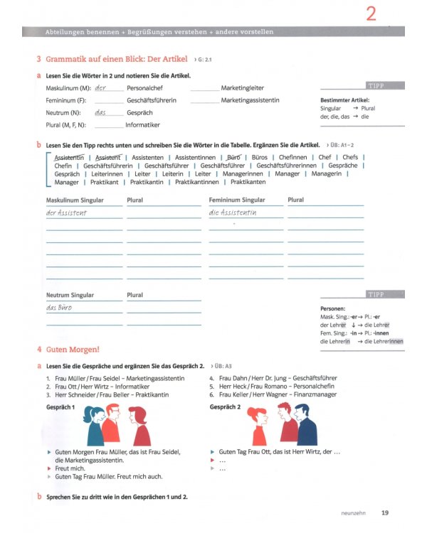 DaF im Unternehmen A1. Kurs- und Übungsbuch mit Audios und Filmen