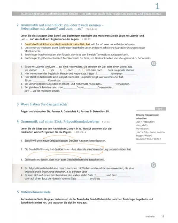 DaF im Unternehmen B1. Kurs- und Übungsbuch mit Audios und Filmen