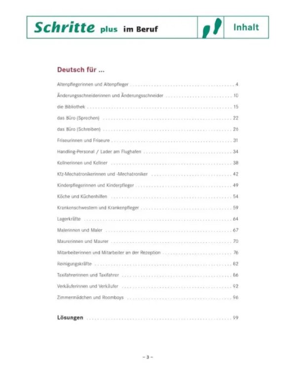 Schritte plus im Beruf. Übungsbuch. Deutsch für ... Ihren Beruf. Deutsch als Fremdsprache