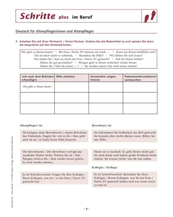 Schritte plus im Beruf. Übungsbuch. Deutsch für ... Ihren Beruf. Deutsch als Fremdsprache
