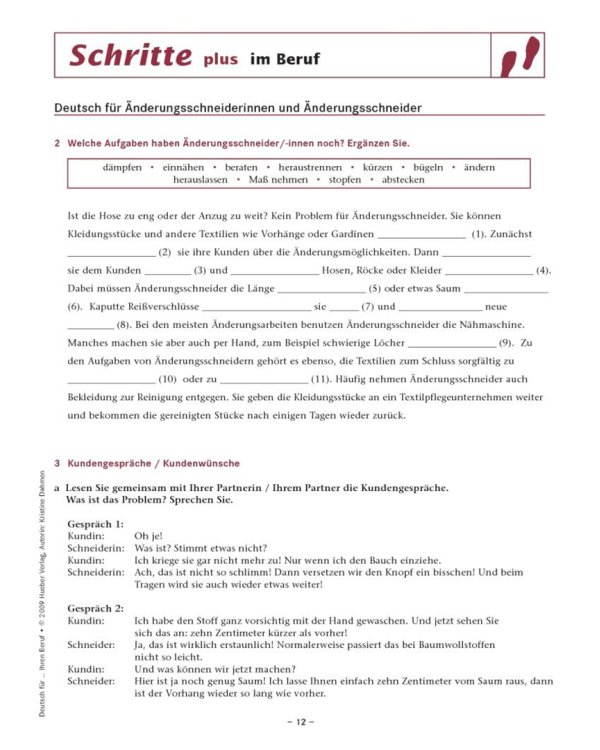 Schritte plus im Beruf. Übungsbuch. Deutsch für ... Ihren Beruf. Deutsch als Fremdsprache