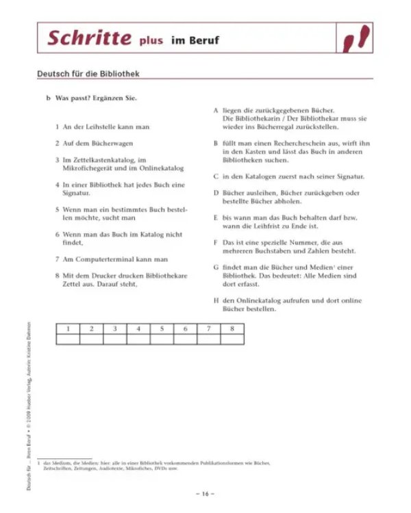 Schritte plus im Beruf. Übungsbuch. Deutsch für ... Ihren Beruf. Deutsch als Fremdsprache