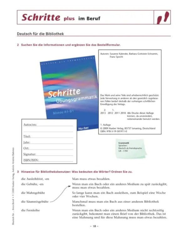 Schritte plus im Beruf. Übungsbuch. Deutsch für ... Ihren Beruf. Deutsch als Fremdsprache