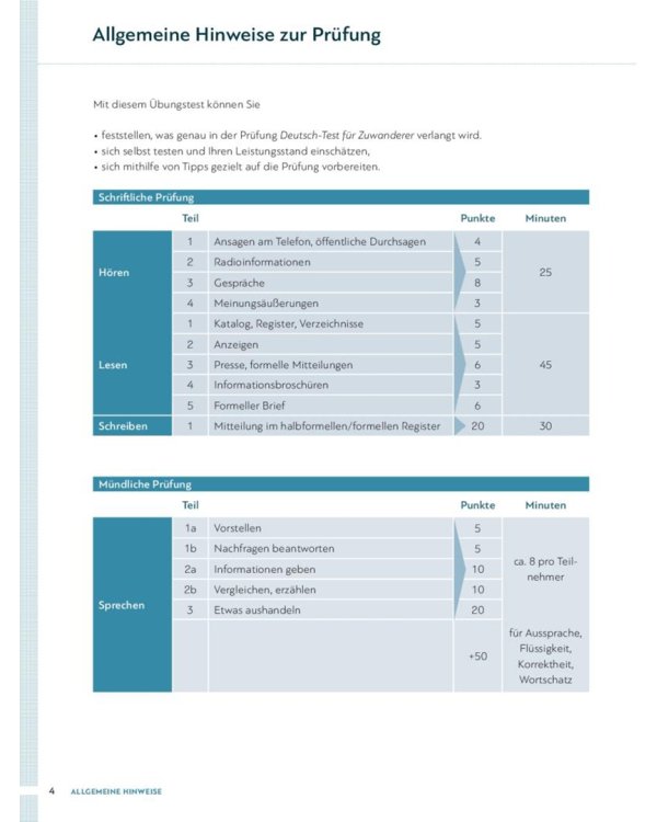 Schritte plus Neu. Prüfungsheft Deutsch-Test für Zuwanderer mit Audio-CD. Deutsch als Zweitsprache
