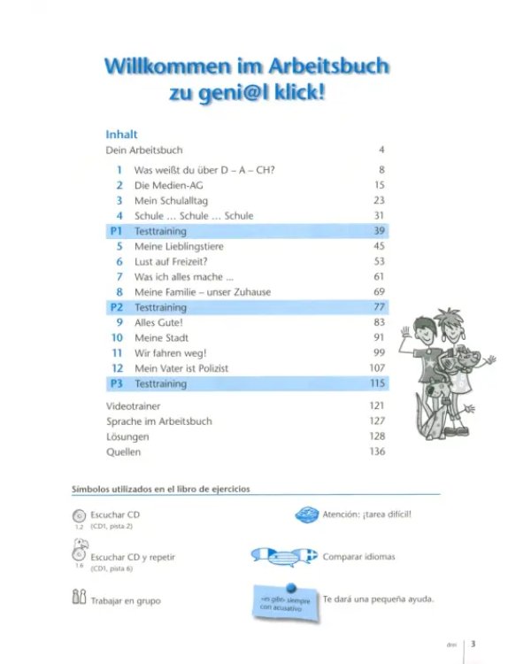 Geni@l klick A1. Deutsch als Fremdsprache für Jugendliche. Libro de ejercicios