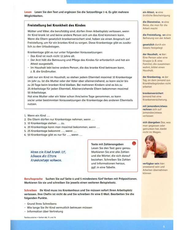 Linie 1 Beruf B2. Situationen, Redemittel, Wortschatz. Kurs- und Übungsbuch mit Audios