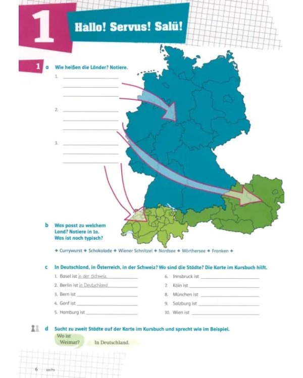 Klasse! A1. Deutsch für Jugendliche. Übungsbuch mit Audios
