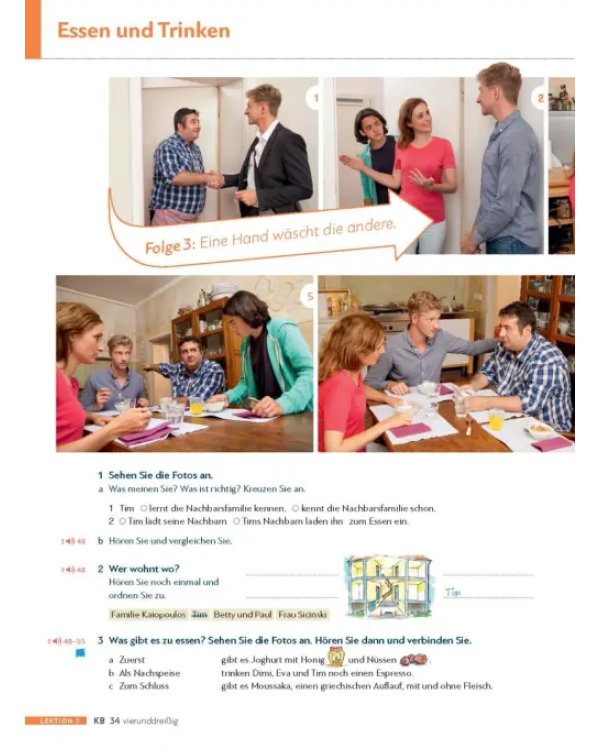 Schritte plus Neu 3. Kursbuch und Arbeitsbuch mit Audios online