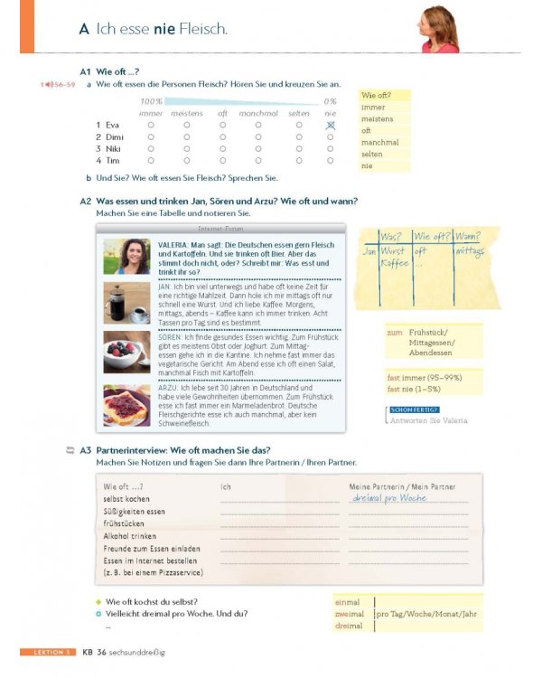 Schritte plus Neu 3. Kursbuch und Arbeitsbuch mit Audios online