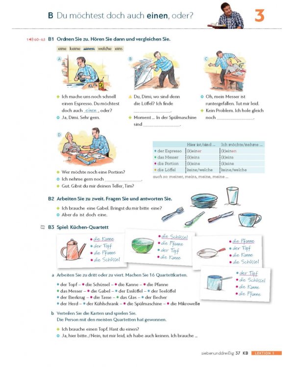 Schritte plus Neu 3. Kursbuch und Arbeitsbuch mit Audios online