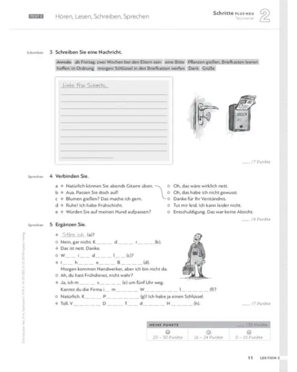 Дополнительное изображение книги «Schritte plus Neu 3+4. Testtrainer mit Audio-CD. Deutsch als Zweitsprache»