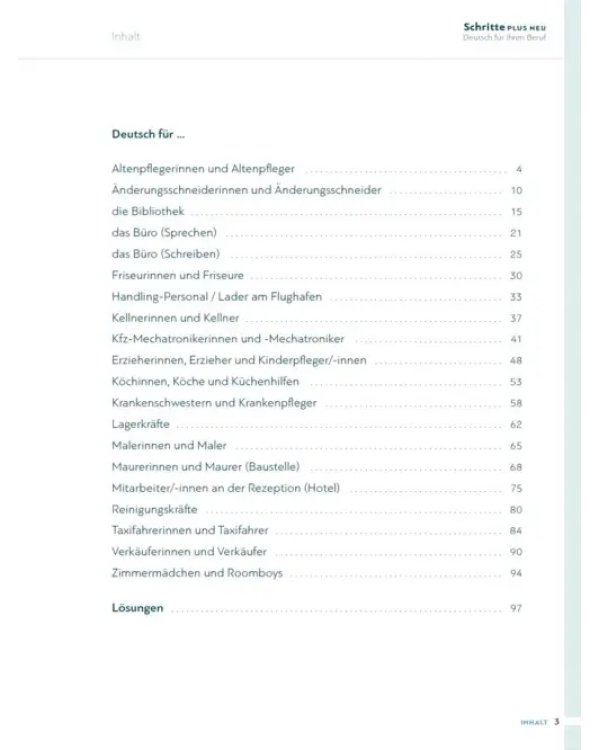 Schritte plus Neu 3–6 Deutsch für Ihren Beruf. Kopiervorlagen. Deutsch als Zweitsprache
