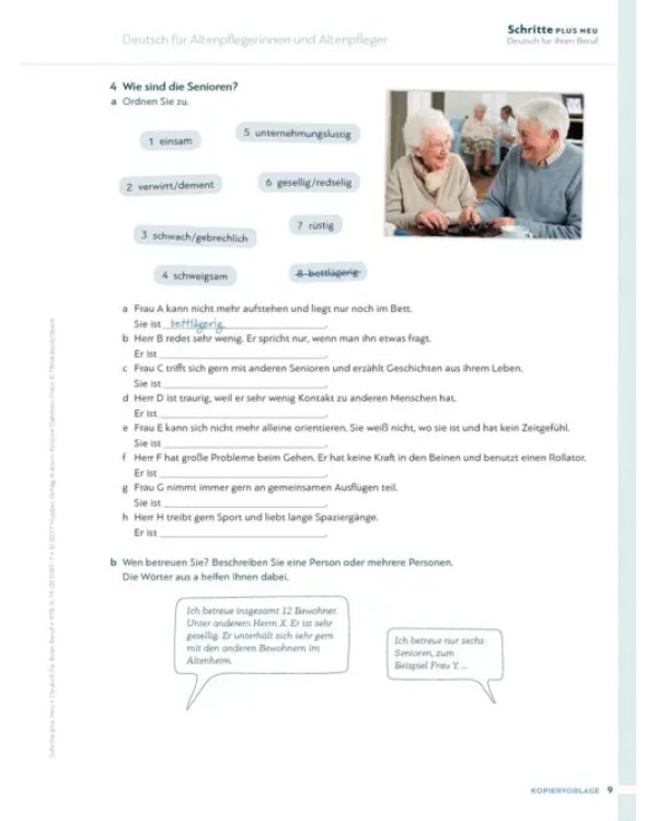 Schritte plus Neu 3–6 Deutsch für Ihren Beruf. Kopiervorlagen. Deutsch als Zweitsprache