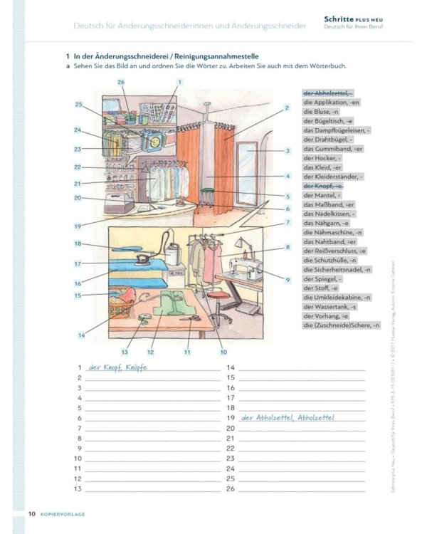 Schritte plus Neu 3–6 Deutsch für Ihren Beruf. Kopiervorlagen. Deutsch als Zweitsprache