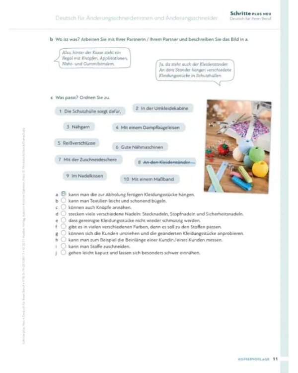 Schritte plus Neu 3–6 Deutsch für Ihren Beruf. Kopiervorlagen. Deutsch als Zweitsprache