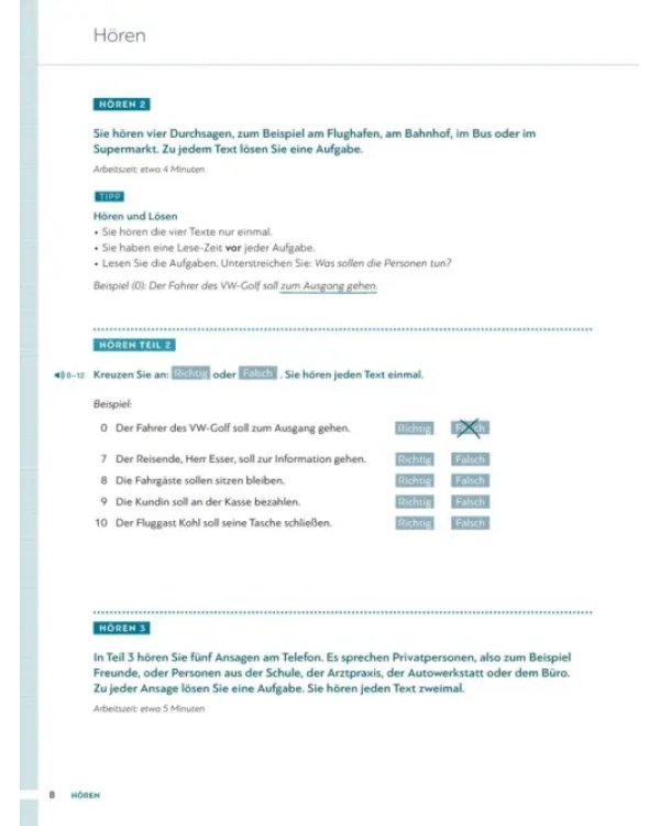 Дополнительное изображение книги «Schritte plus Neu. Prüfungsheft Start Deutsch 1 mit Audio-CD. Deutsch als Zweitsprache»