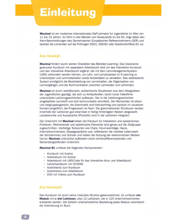 Maximal B1. Deutsch für Jugendliche. Lehrerhandbuch mit CD-ROM und 4 Audio-CDs
