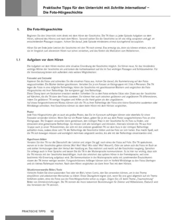 Schritte international 5. Lehrerhandbuch. Deutsch als Fremdsprache