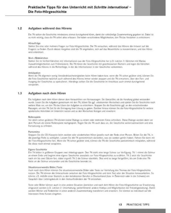 Schritte international 5. Lehrerhandbuch. Deutsch als Fremdsprache