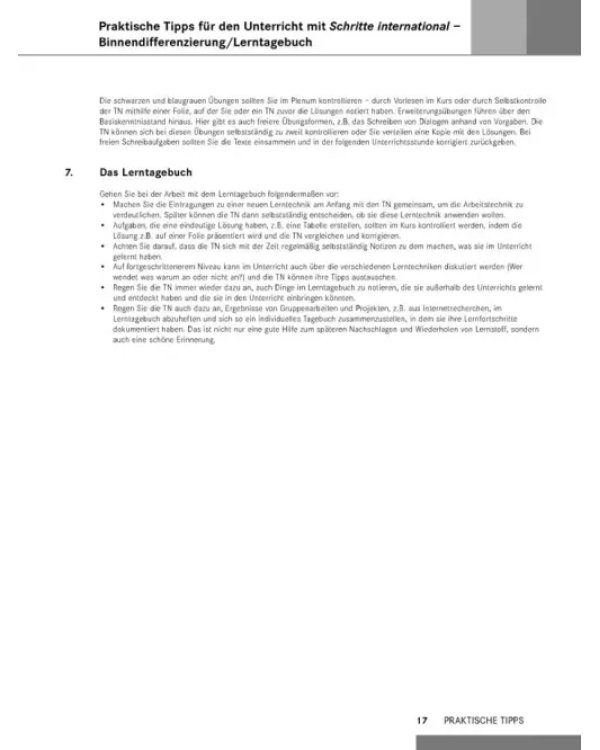 Schritte international 5. Lehrerhandbuch. Deutsch als Fremdsprache
